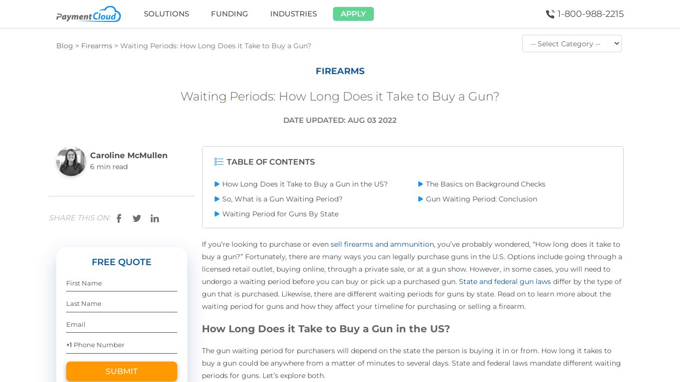 Waiting Periods: How Long Does it Take to Buy a Gun? - PaymentCloud Blog
