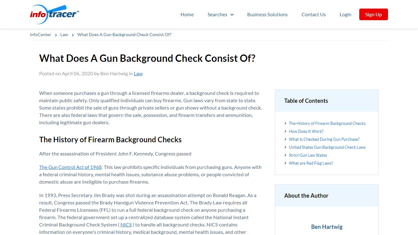 How Far Back Does a Gun Background Check Go? - InfoCenter - Infotracer.com