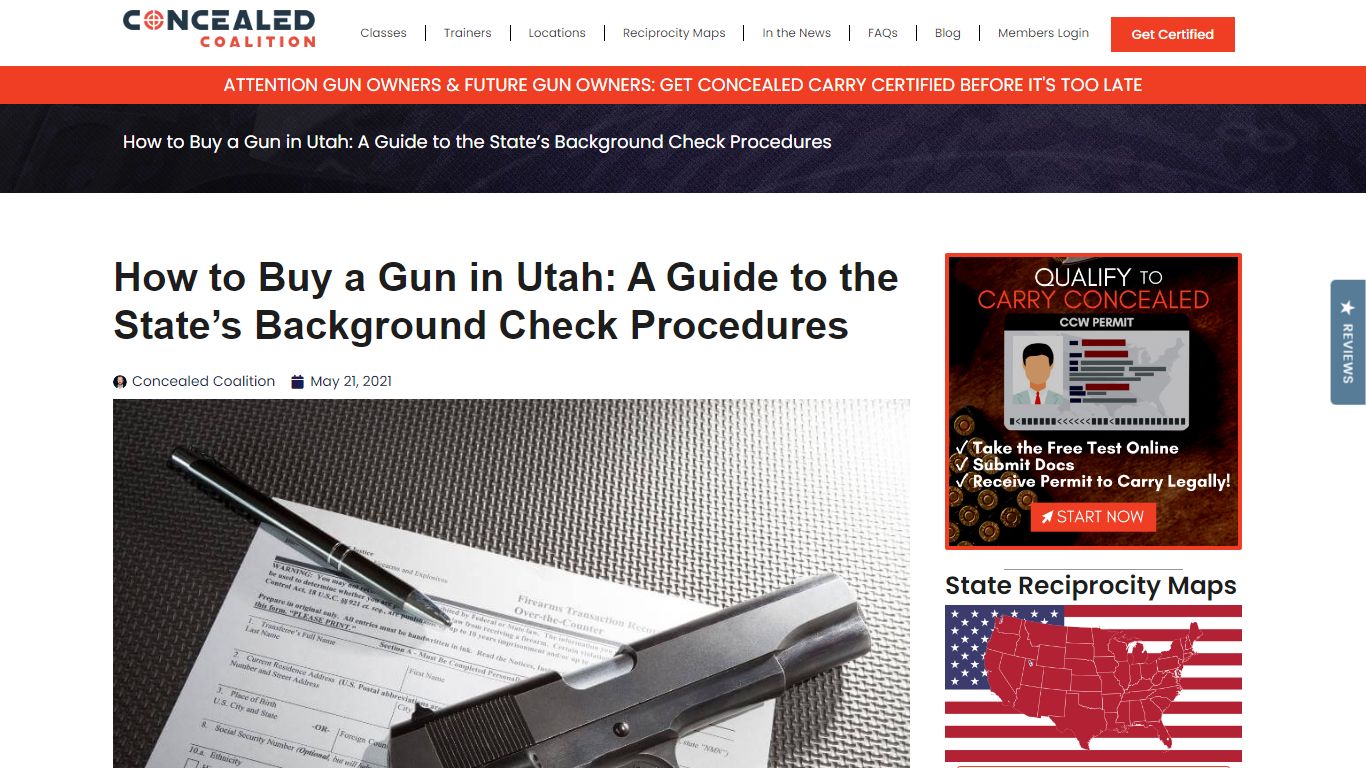 How to Buy a Gun in Utah: A Guide to the State’s Background Check